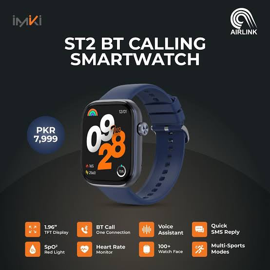 IMIKI ST2 SMART WATCH (Amoled Display)